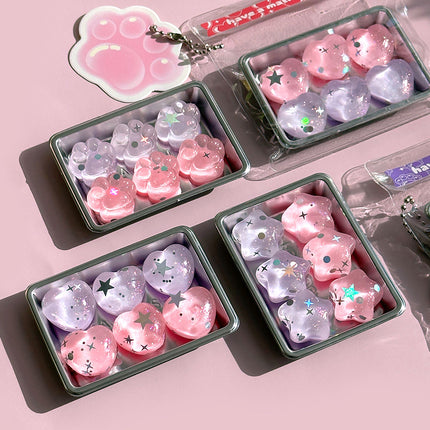 Sparkly Pastel Squishy Keyring, Random