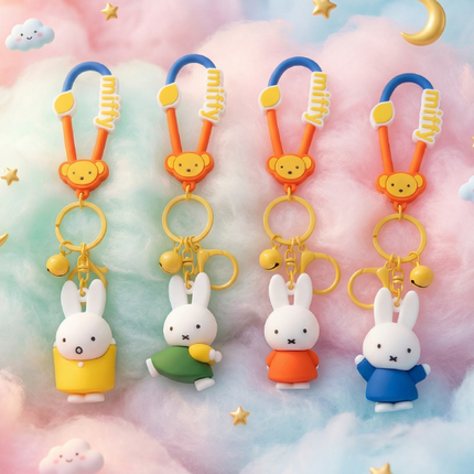 Miffy Color Carabiner Keyring, Random