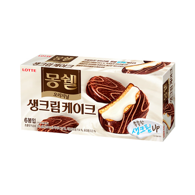 [LOTTE] Moncher Cream Cake 204g(34g x 6)
