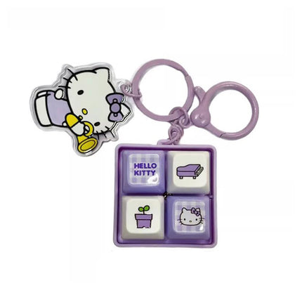 Hello Kitty Keyboard Switch Keyring - Purple