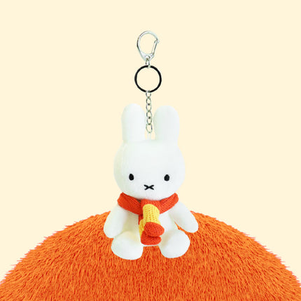 Miffy Velvet Keyring - Orange Scarf