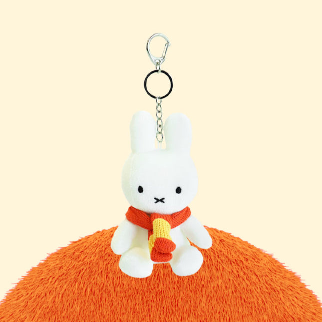 Miffy Velvet Keyring - Orange Scarf