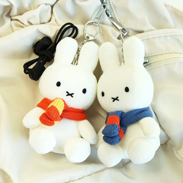 Miffy Velvet Keyring - Orange Scarf