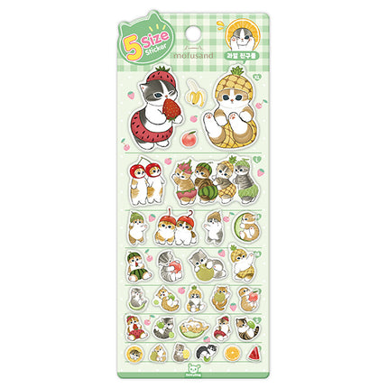 mofusand 5-Size Sticker Fruit Friends