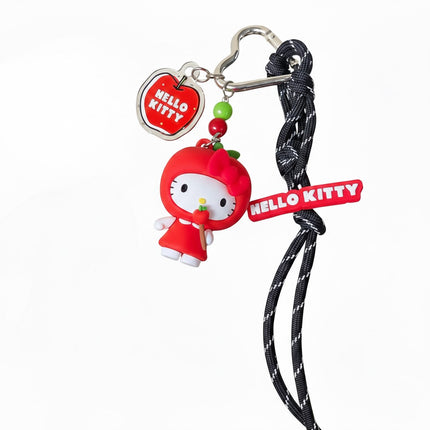 Hello Kitty Apple Carabiner Keyring