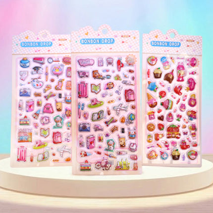 Glassmong 3D BonBon Puffy Stickers - Pop Mood
