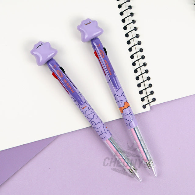 POKEMON Ditto 3-Color Ink Ballpoint Pen