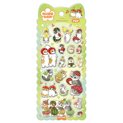 mofusand Marshmallow Sticker- Fruit (Green)