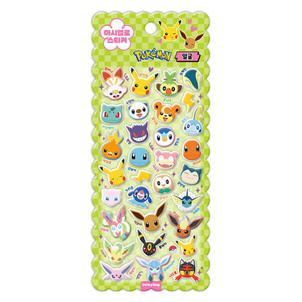 Pokemon Marshmallow Stickers - Face