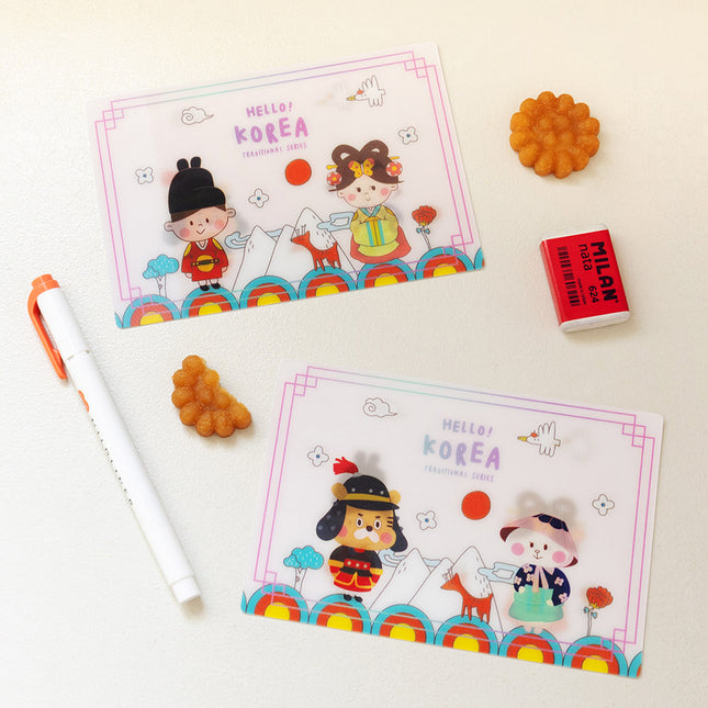 Hello Korea Lenticular Post Card -  Traditional Story
