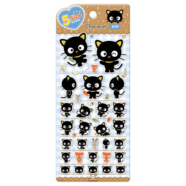Sanrio 5-Size Sticker - Chococat