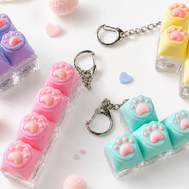 KNEADING KEYCAP KEYRING -  Yellow