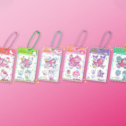 Sanrio Characters Super Cute Candy Bonbon Sticker Keyring (Random)