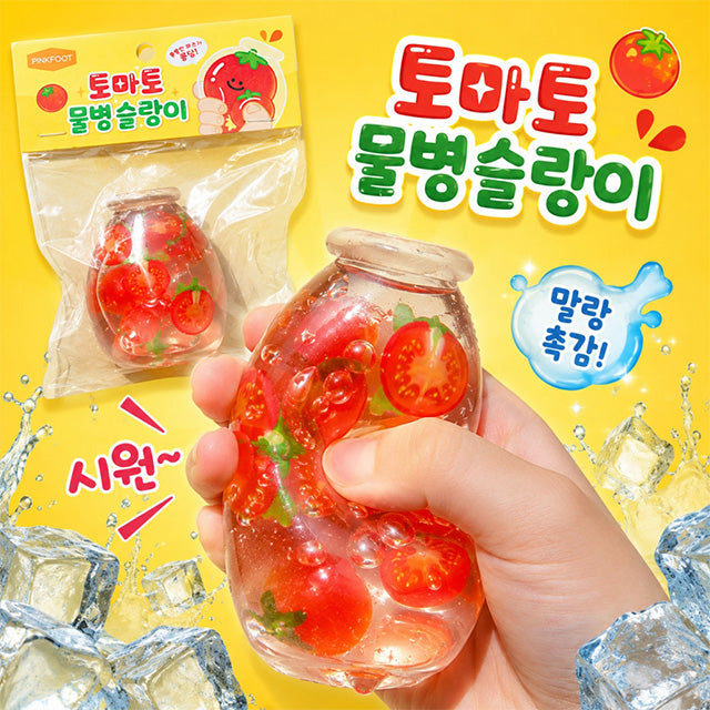 Tomato Water Bottle Shape Squishy Slime