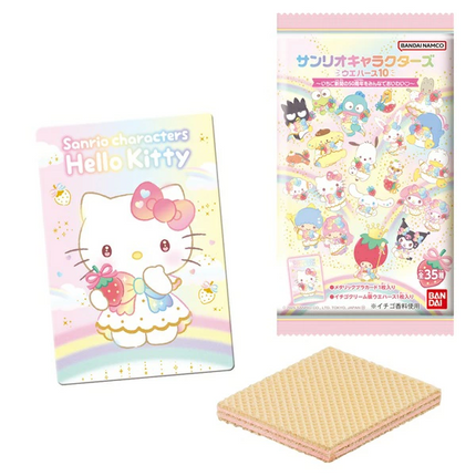 Bandai Sanrio 50th Strawberry Newspaper Card Wafer 12g