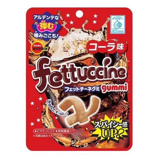 Bourbon Fettuccine Gummy Cola Flavor 50g