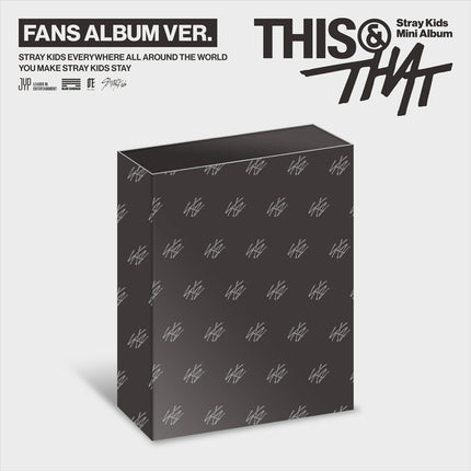 (PRE-ORDER) Stray Kids - 10th Mini Album [THIS & THAT] (FANS ALBUM Ver.)