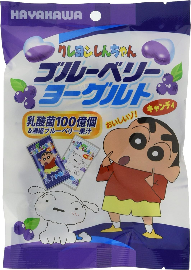 Hayakawa crayon shin-chan blueberry yogurt candy 70g