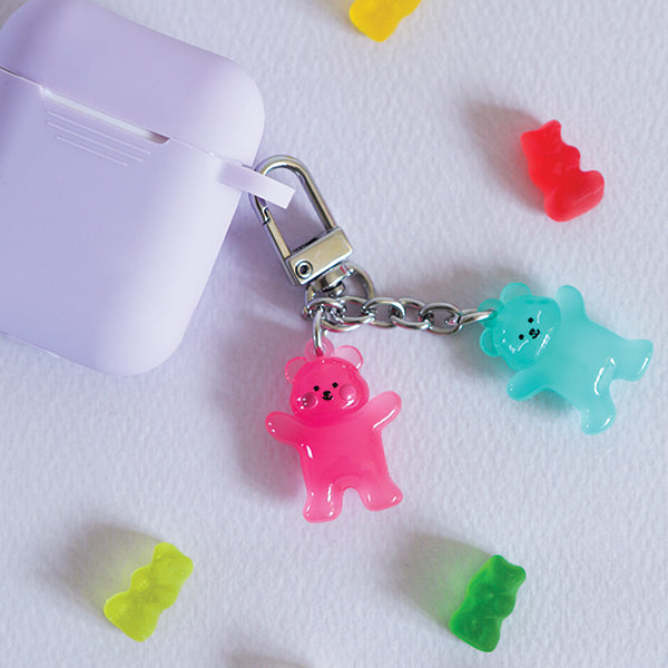 Jelly bear figure keyring - Baby