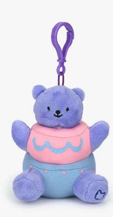 Jelly bear stuffed toy keyring - 06 Beet