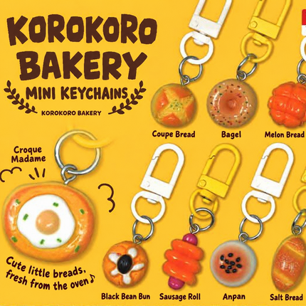 Capsule_Korokoro Bakery Mini Keyring, Random