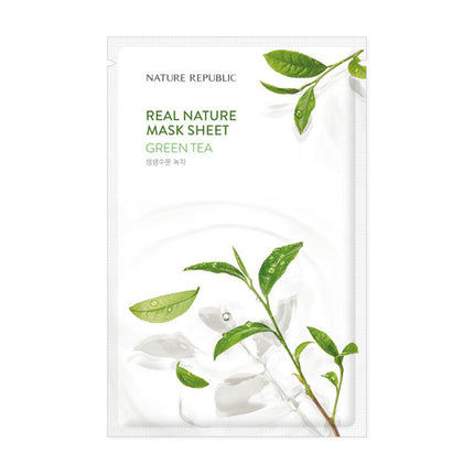 [Nature Republic] (EU) Real Nature Mask Sheet/ Green Tea 23ml (SALE)