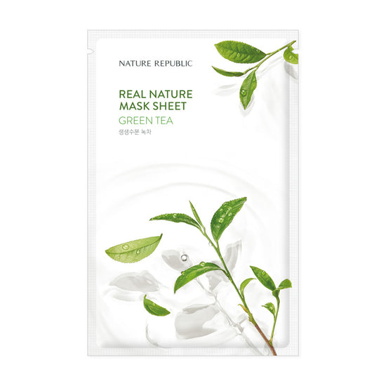 [Nature Republic] (EU) Real Nature Mask Sheet/ Green Tea 23ml (SALE)