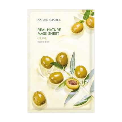 [Nature Republic] (EU) Real Nature Mask Sheet/ Olive 23ml (SALE)