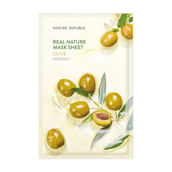 [Nature Republic] (EU) Real Nature Mask Sheet/ Olive 23ml (SALE)