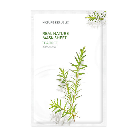 [Nature Republic] (EU) REAL NATURE SHEET MASK TEA TREE 23ml (SALE)
