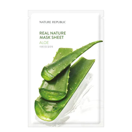 [Nature Republic] (EU) REAL NATURE SHEET MASK ALOE 23ml (SALE)