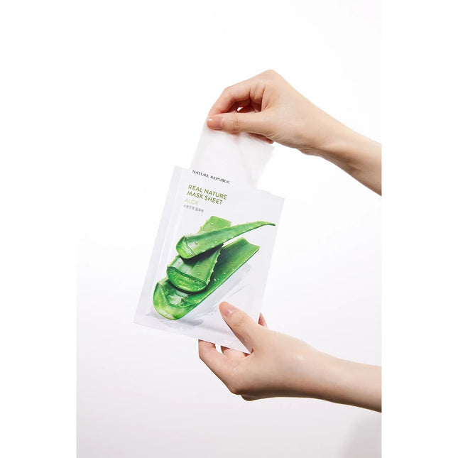 [Nature Republic] (EU) REAL NATURE SHEET MASK ALOE 23ml (SALE)