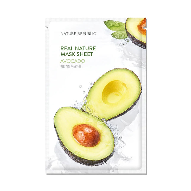 [Nature Republic] (EU) Real Nature Mask Sheet/ Avocado 23ml (SALE)