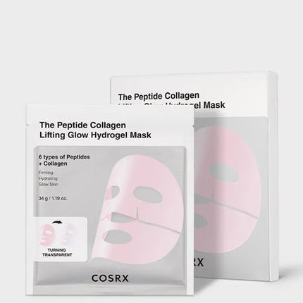 [COSRX] Peptide Collagen Glow Hydrogel Mask 3EA