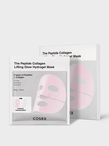 [COSRX] Peptide Collagen Glow Hydrogel Mask 3EA