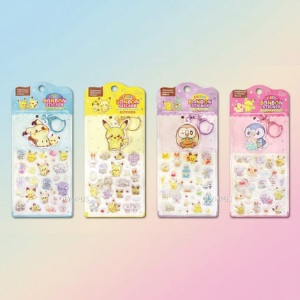 Pokemon Pokepeace Candy Bon Bon Sticker & Keyring Random