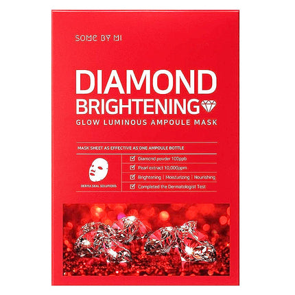[SOME BY MI] Red Diamond Brightening Glow Luminous Ampoule Mask (single)