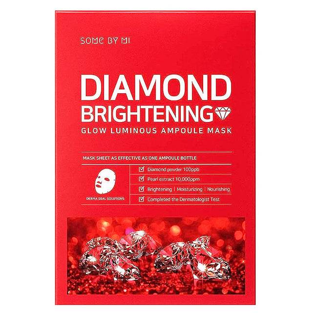[SOME BY MI] Red Diamond Brightening Glow Luminous Ampoule Mask (single)
