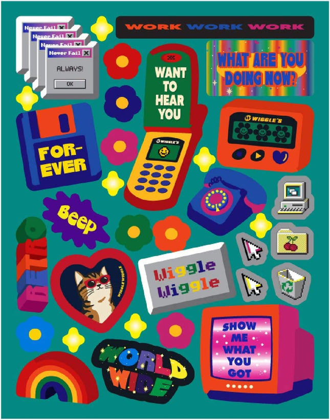 Removable Deco Sticker - Wiggle Friends (SALE)
