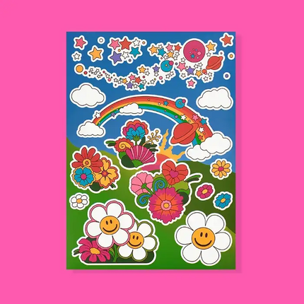 Removable Sticker - Popping Land (SALE)