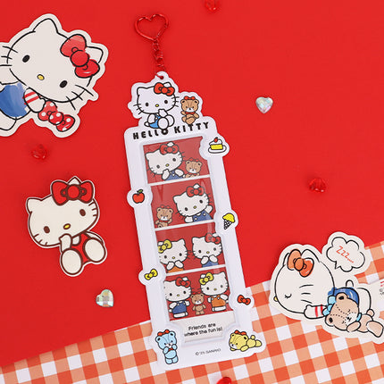 SANRIO Four Cut Photo Key Ring - Hello Kitty