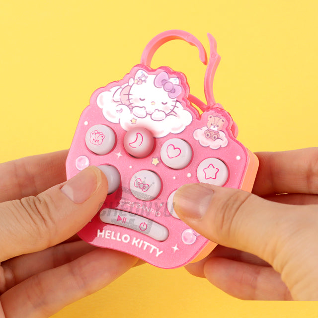 Sanrio Characters Push Bang Game Keyring_Hello Kitty