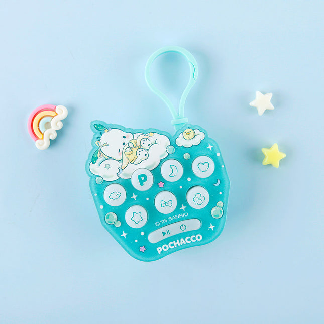 Sanrio Characters Push Bang Game Keyring - Pochacco