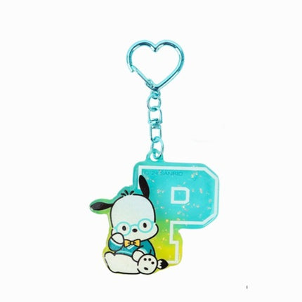 Sanrio Initial Glossy Keyring_Pochacco
