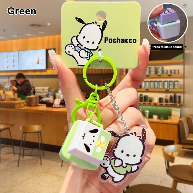 Sanrio Keyboard Music Keyring_Pochacco