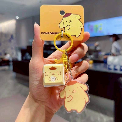 Sanrio Keyboard Music Keyring_Pompompurin