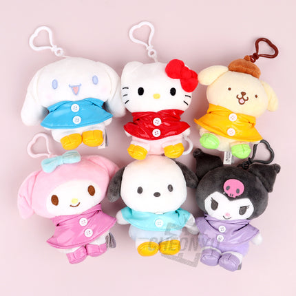 Sanrio Rain Coat Keychain 13cm - Cinnamoroll