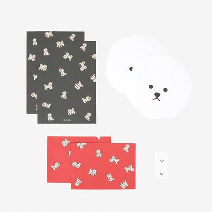 Shape card - 01 Downy bichon