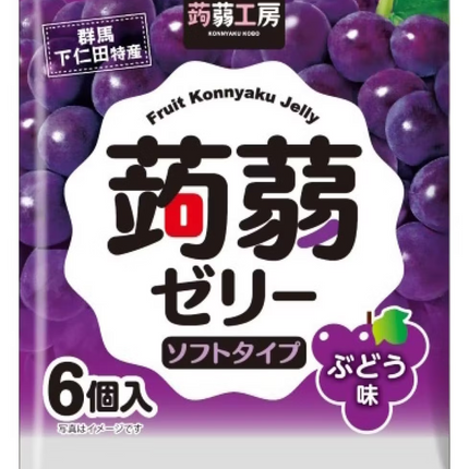 Shimonita konjac kobo konjac jelly grape flavor 112g