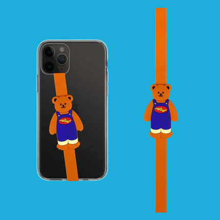 [WiggleWiggle] Silicone Phone Strap - Bear (SALE)